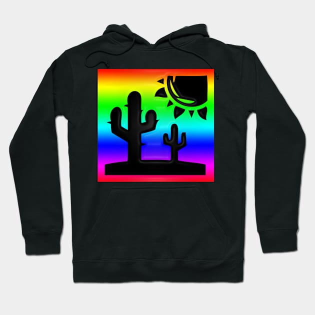 Western Era - Cactus in the Sun Hoodie by The Black Panther